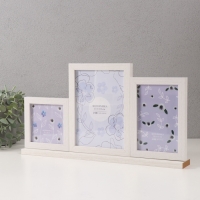 Фоторамка МДФ на 3 фото 10х10 10х15 13х18 см "Агата" белая 5х40х21,5 см Фоторамка МДФ на 3 фото 10х10 10х15 13х18 см "Агата" белая 5х40х21,5 см