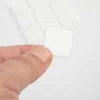 Накладка мебельная ТУНДРА, 25 х 25 мм, квадратная, белая, 18 шт. Накладка мебельная ТУНДРА, 25 х 25 мм, квадратная, белая, 18 шт.