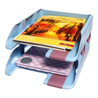 Набор из 2 лотков для бумаг с боковым креплением, ErichKrause Forte, Manga, микс Набор из 2 лотков для бумаг с боковым креплением, ErichKrause Forte, Manga, микс