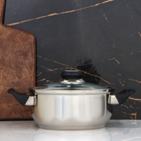 Кастрюля, 1.9 л, d=18 см, капсульное дно, индукция Кастрюля, 1.9 л, d=18 см, капсульное дно, индукция