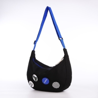 Сумка молодёжная на молнии, цвет чёрный Сумка молодёжная на молнии, цвет чёрный