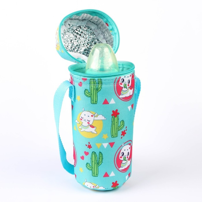 Термо-чехол для бутылочки &laquo;ТРЕНД. Лама&raquo;, форма тубус