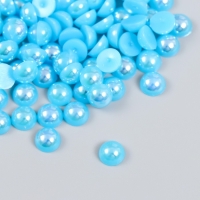 Декор для творчества пластик "Половинки бусин. Голубой" 20 гр 0,8х0,8 см Декор для творчества пластик "Половинки бусин. Голубой" 20 гр 0,8х0,8 см