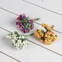 Декор для творчества "Капельки" (1 набор=1 букету) в букете 12 цветов МИКС 12х1,5 см Декор для творчества "Капельки" (1 набор=1 букету) в букете 12 цветов МИКС 12х1,5 см