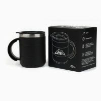 Термокружка "Мастер К" Поход, 450 мл, с ручкой, сохраняет тепло 2 ч, 11 х 8 см, черная Термокружка "Мастер К" Поход, 450 мл, с ручкой, сохраняет тепло 2 ч, 11 х 8 см, черная