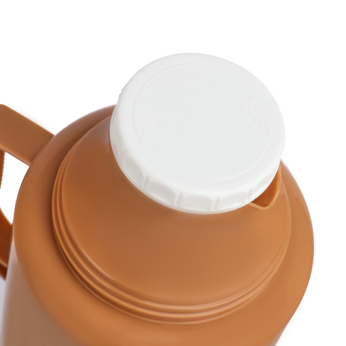 Термос 1.2 л, со стеклянной колбой, сохраняет тепло 18 ч, 15 х 28 см, коричневый Термос 1.2 л, со стеклянной колбой, сохраняет тепло 18 ч, 15 х 28 см, коричневый