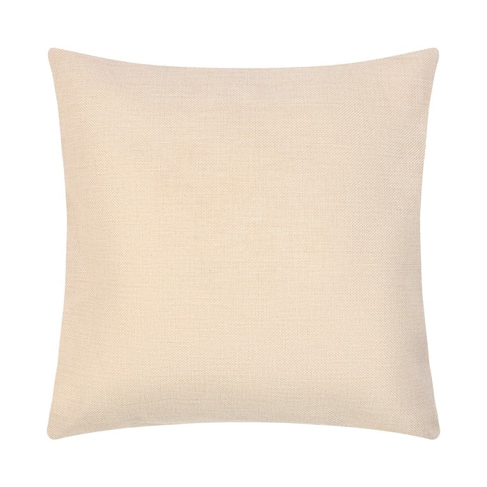 Наволочка декоративная Наволочка декоративная "Этель" рогожка 45*45 см молочный 100% п/э