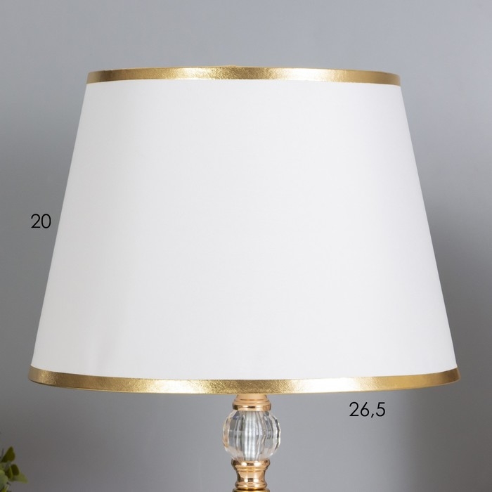 Лампа настольная "Элеонора" 1х40Вт Е27+подсветка, золото 27х27х45см