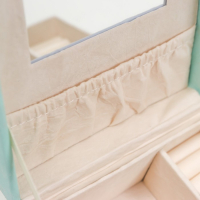 Шкатулка кожзам для украшений "Серебряный блеск на голубом" 8х14,5х14,5 см Шкатулка кожзам для украшений "Серебряный блеск на голубом" 8х14,5х14,5 см