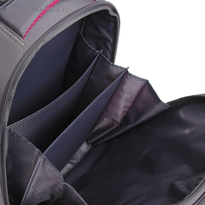 Рюкзак каркасный школьный 36 х 28 х 16 см, эргономичная спинка, Stavia "Мишка", серый