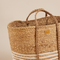 Корзина для белья плетеная SL Home Orden, хлопок, гиацинт, 42&times;24&times;35 см