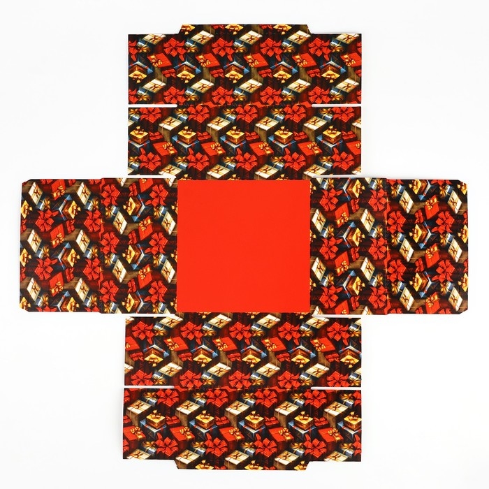 Коробка подарочная новогодняя складная &laquo;Сказочного Нового года&raquo;, 15 х 15 х 8 см, Новый год