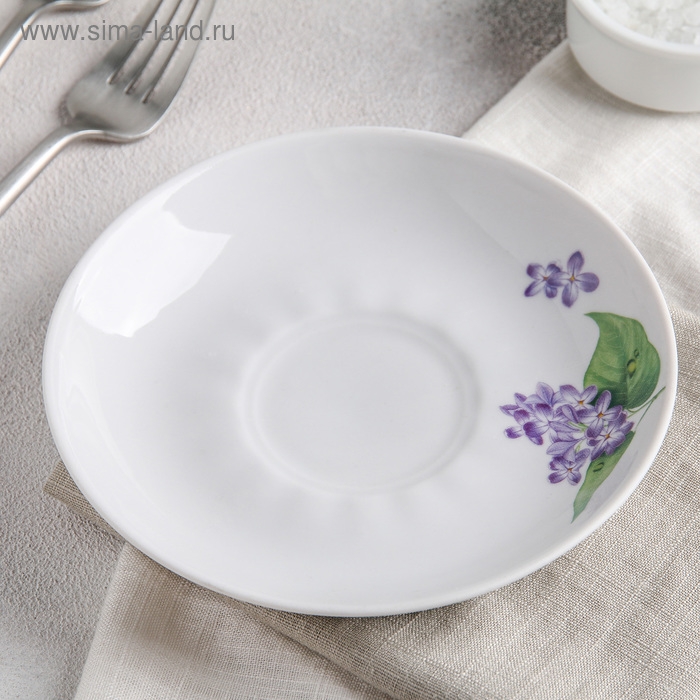 Блюдце фарфоровое «Сирень», d=15 см Блюдце фарфоровое «Сирень», d=15 см