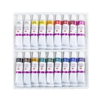 Краска акриловая в тубе, набор 18 цветов х 10 мл, ЗХК "Сонет", художественная, 28412023 Краска акриловая в тубе, набор 18 цветов х 10 мл, ЗХК "Сонет", художественная, 28412023