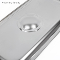 Крышка из нержавеющей стали к гастроемкости 1/3, 32,5×17,6×1,5 см, толщина 0,8 мм Крышка из нержавеющей стали к гастроемкости 1/3, 32,5×17,6×1,5 см, толщина 0,8 мм