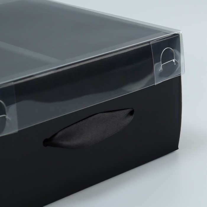 Коробка подарочная складная, упаковка, &laquo;Чёрная&raquo;, 20 х 20 х 10 см