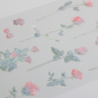 Наклейки пластик "Розы" набор 6 листов 10х18 см Наклейки пластик "Розы" набор 6 листов 10х18 см