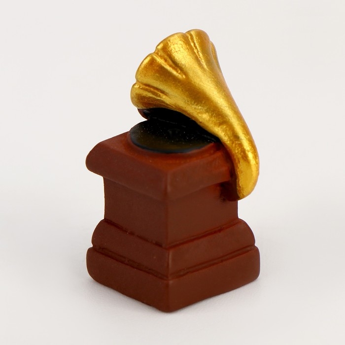 Миниатюра кукольная &laquo;Граммофон&raquo;, набор 3 шт., размер 1 шт. &mdash; 1,5 &times; 1,5 &times; 3 см