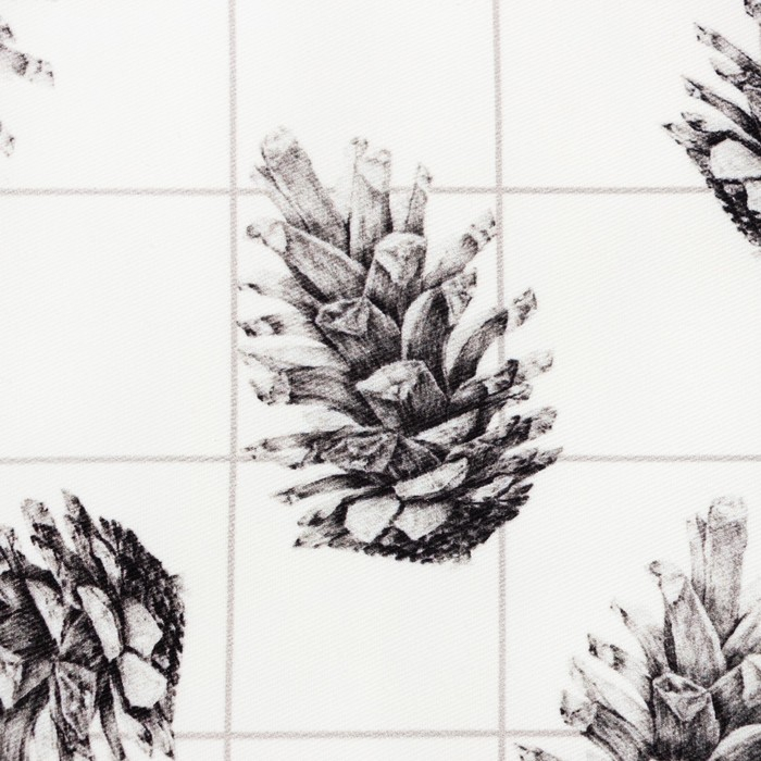 Набор новогодних салфеток &laquo;Christmas&raquo; с декоративными кольцами, 45х45 см - 2 шт, хлопок, саржа