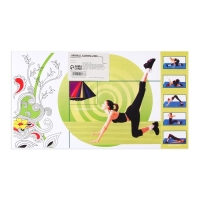 Коврик для йоги &laquo;Рука Фатимы&raquo;, 173 х 61 х 0,4 см.