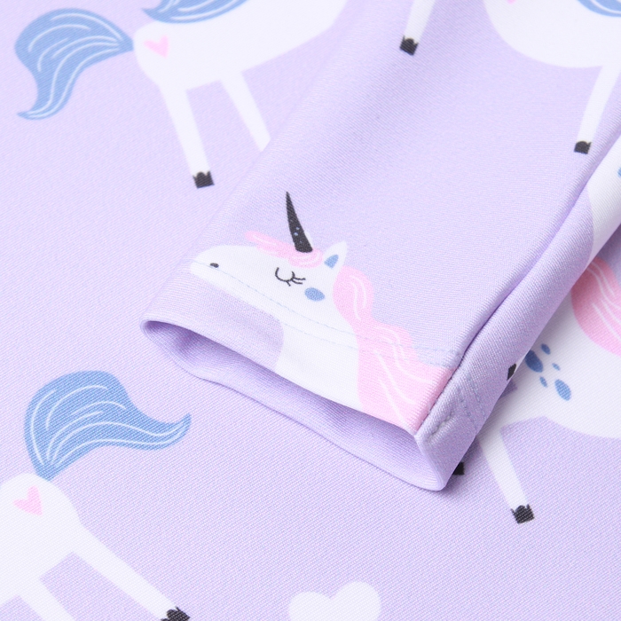 Купальник детский KAFTAN Купальник детский KAFTAN "Единороги", рост 110-116 см, лиловый