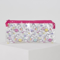 Пенал мягкий 1 отделение, 95 х 205 мм, плоский, ПВХ, Calligrata "Единорог" Пенал мягкий 1 отделение, 95 х 205 мм, плоский, ПВХ, Calligrata "Единорог"