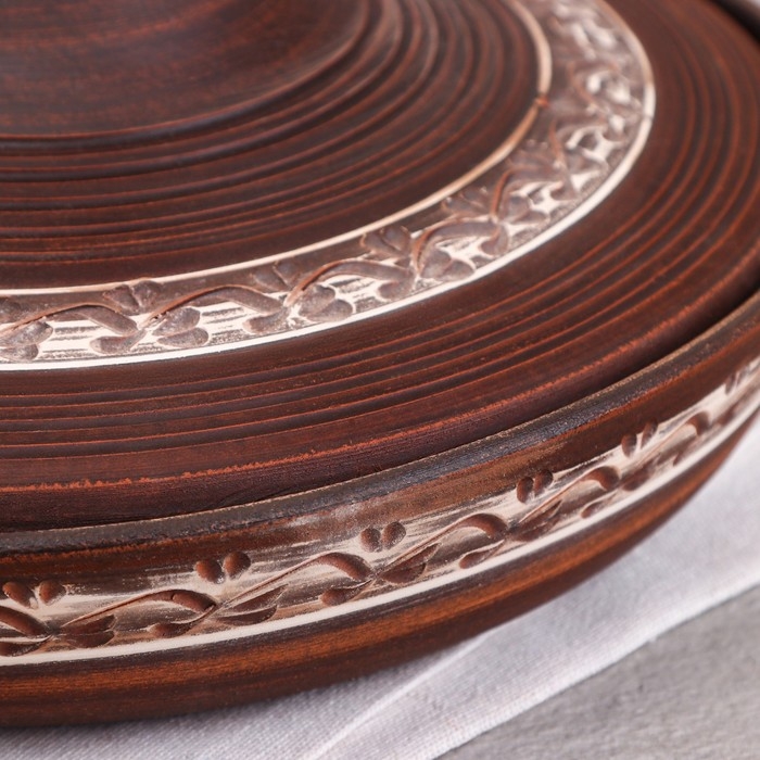 Тажин Тажин "Классический", ангоб, красная глина, 2 л