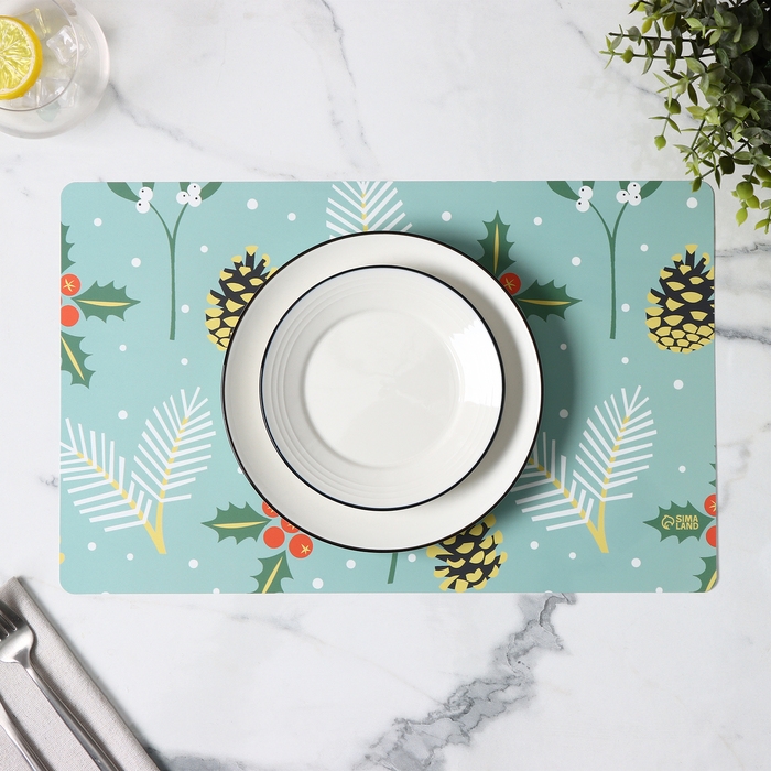 Салфетка сервировочная на стол Доляна «Лесные шишки», 26×41 см Салфетка сервировочная на стол Доляна «Лесные шишки», 26×41 см