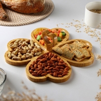 Менажница Доляна &laquo;Цветок&raquo;, 29&times;29 см, бамбук