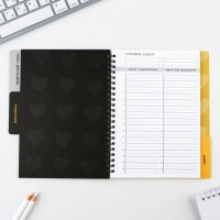 Планер с разделителями «Проект», мягкая обложка, формат А5, 50 листов Планер с разделителями «Проект», мягкая обложка, формат А5, 50 листов