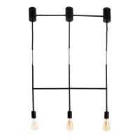 Светильник BayerLux "Лучик" 3хЕ27 40Вт черный 60х5х30-130см Светильник BayerLux "Лучик" 3хЕ27 40Вт черный 60х5х30-130см