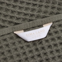 Полотенце вафельное SL HOME: Basic "Олива" 100х180 см, 100% хлопок, 340 г/м2