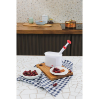 Машинка для удаления косточек из вишни Доляна «Вишнёвый сад», контейнер 450 мл, цвет белый Машинка для удаления косточек из вишни Доляна «Вишнёвый сад», контейнер 450 мл, цвет белый