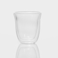 Стакан стеклянный с двойными стенками «Поль. Дуо волнистый», 200 мл Стакан стеклянный с двойными стенками «Поль. Дуо волнистый», 200 мл