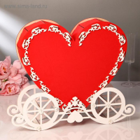 Свадебный банк "Карета", цветной, разборный, 48х39х11 Свадебный банк "Карета", цветной, разборный, 48х39х11