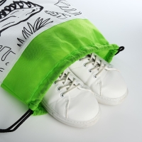 Мешок для обуви под раскраску &laquo;Динозавр&raquo; 34х40 см, спанбонд