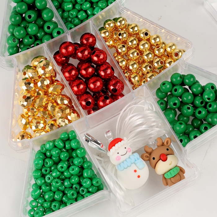 Набор для творчества &laquo;Новогоднее украшение из бусин&raquo;, виды МИКС