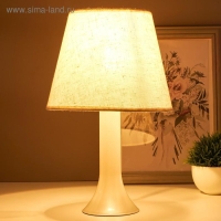 Лампа настольная 13204 1хЕ27 15Вт светло-бежевый d=22 см, h=34,5 см RISALUX