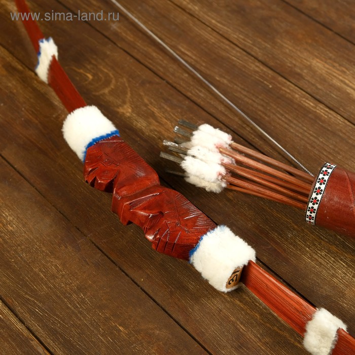 Сувенирный набор Сувенирный набор "Лук и 10 стрел" 130х6х6 см