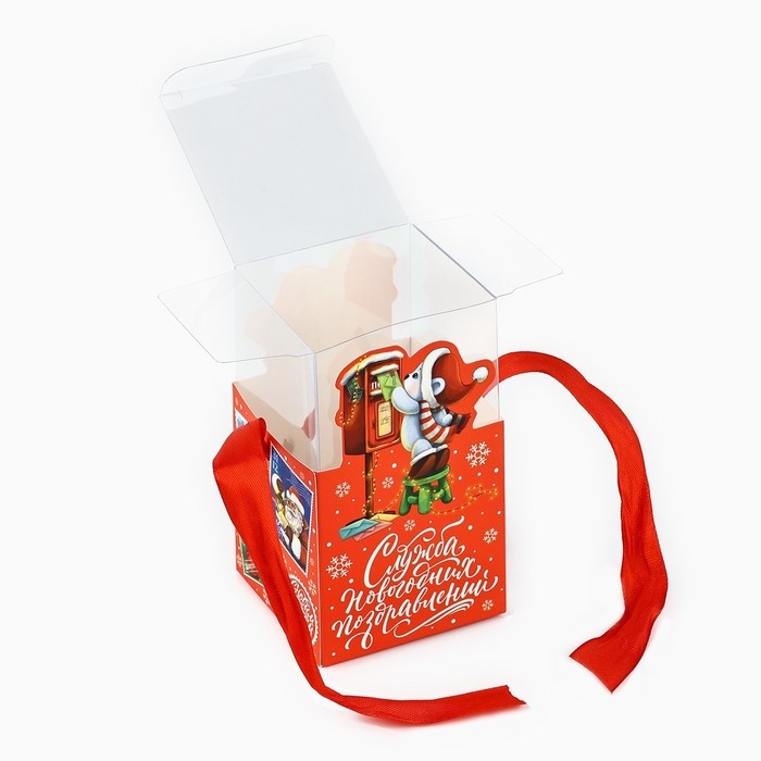 Коробка подарочная новогодняя складная &laquo;Новогодняя почта&raquo;, 7 х 12 х 7 см, Новый год