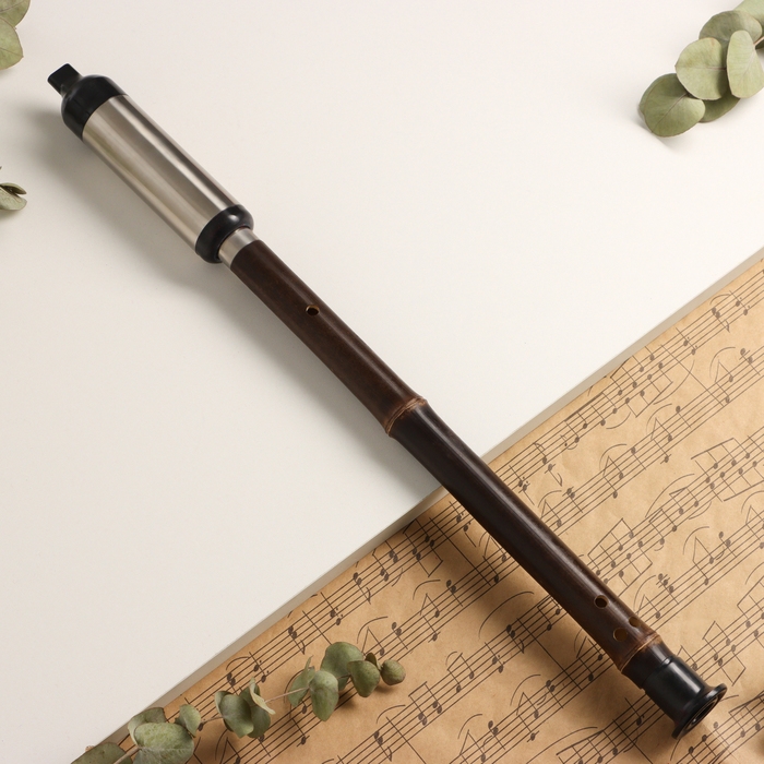 Флейта Music Life 52 см,  с узорами, тональность F, бамбук, разборная