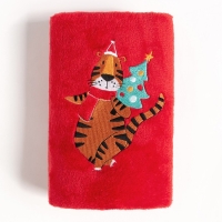 Новогодний подарочный набор Крошка Я &laquo;Тигруля&raquo;, плед 90х100см, пинетки 10-12 см