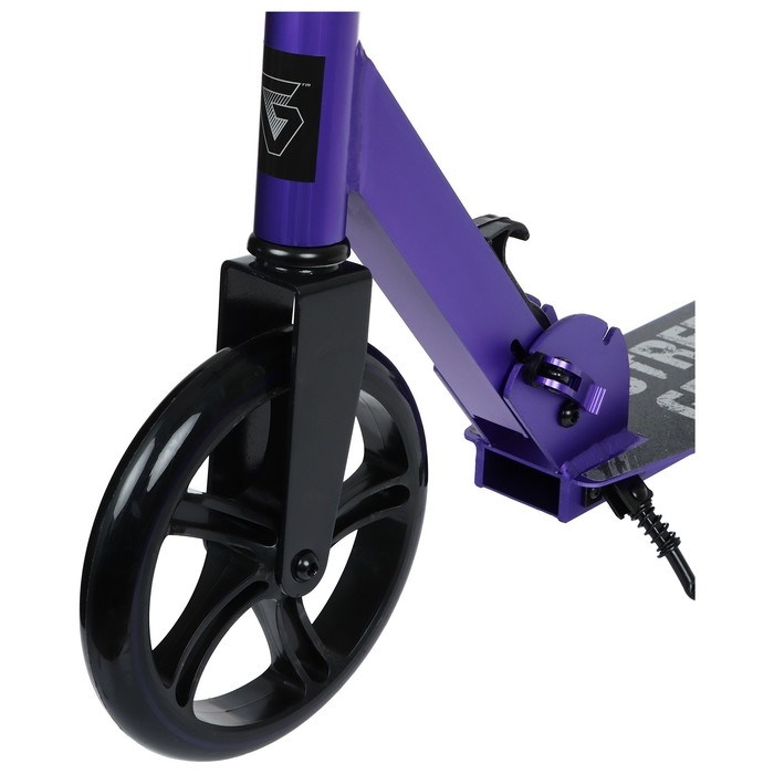 Самокат городской GRAFFITI, складной, колёса PU 200, 86A, ABEC 9, подножка, цвет фиолетовый Самокат городской GRAFFITI, складной, колёса PU 200, 86A, ABEC 9, подножка, цвет фиолетовый