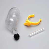 Поилка для грызунов, 60 мл, прозрачная с жёлтым креплением Поилка для грызунов, 60 мл, прозрачная с жёлтым креплением