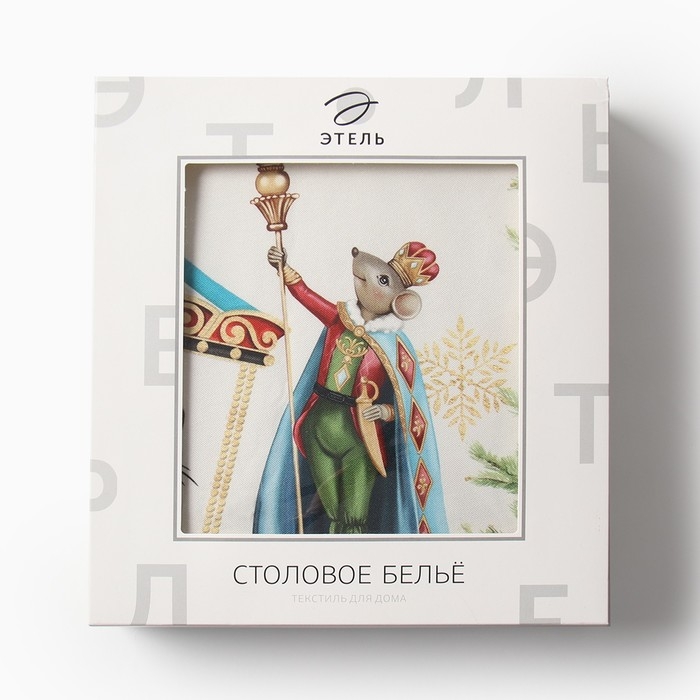Скатерть Этель &laquo;Щелкунчик&raquo;, d=220 см, 100% хл, саржа 190 г/м2