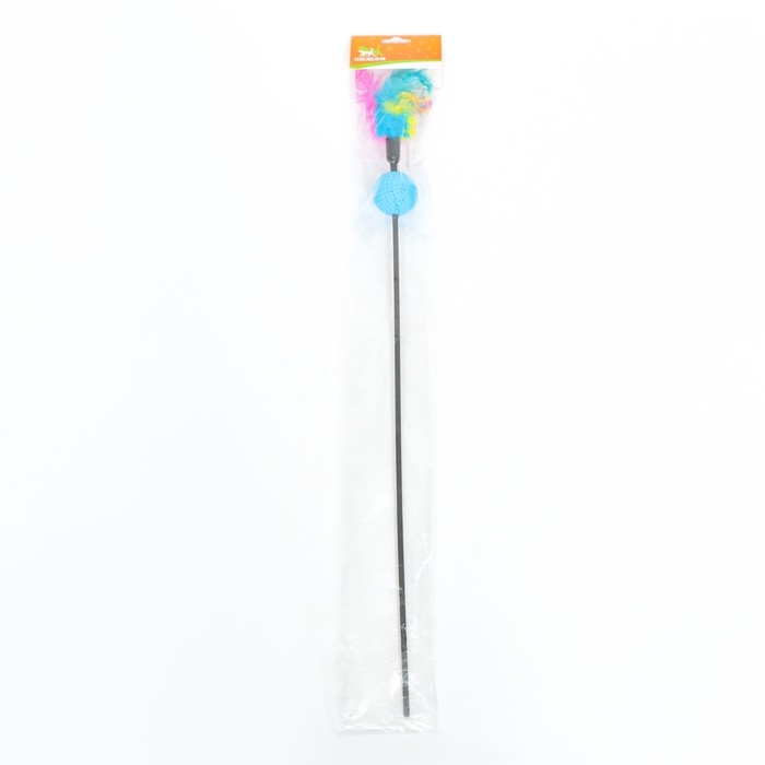 Дразнилка с шариком "Какаду", 50 см, микс цветов