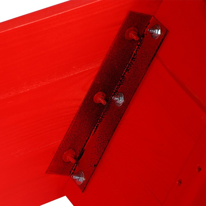 Песочница деревянная, с крышкой, 130 &times; 130 &times; 35 см, сосна, крашеная