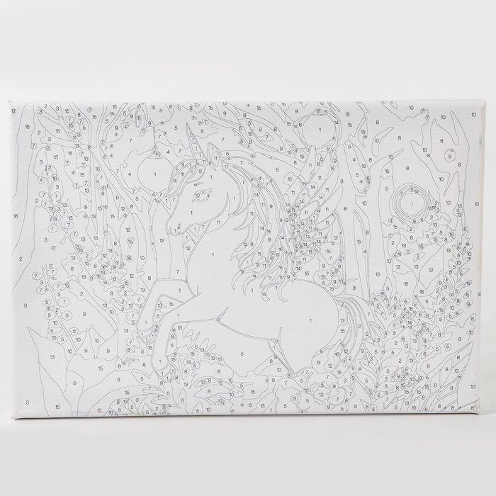 Картина по номерам с подрамником и гирляндой &laquo;Волшебный мир&raquo;, 20 х 30 см