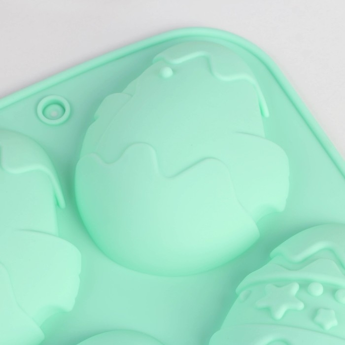 Силиконовая форма на Пасху «Зайцы и цыплята», голубая Силиконовая форма на Пасху «Зайцы и цыплята», голубая