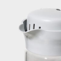 Кувшин для воды стеклянный с пластиковым фильтром Renga «Дэйзи», 1,5 л, 10×29 см, цвет серый Кувшин для воды стеклянный с пластиковым фильтром Renga «Дэйзи», 1,5 л, 10×29 см, цвет серый